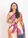 SUHANI- Clampdyed pure tussar handwoven saree