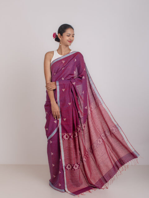 PRIYA - Handwoven cotton jamdani saree