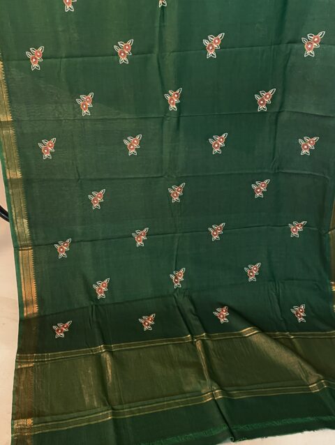 BOKUL - Mangalgiri cotton with kantha flowers